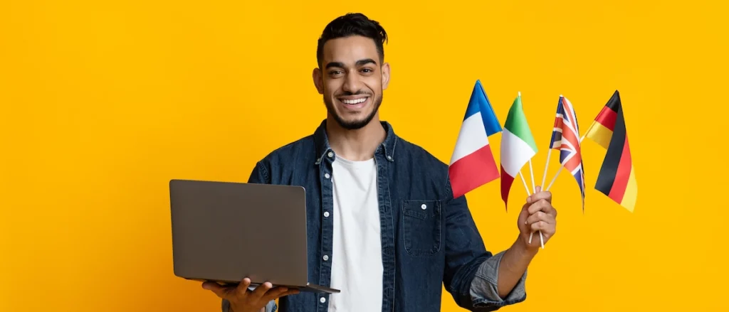 A boy With Flag